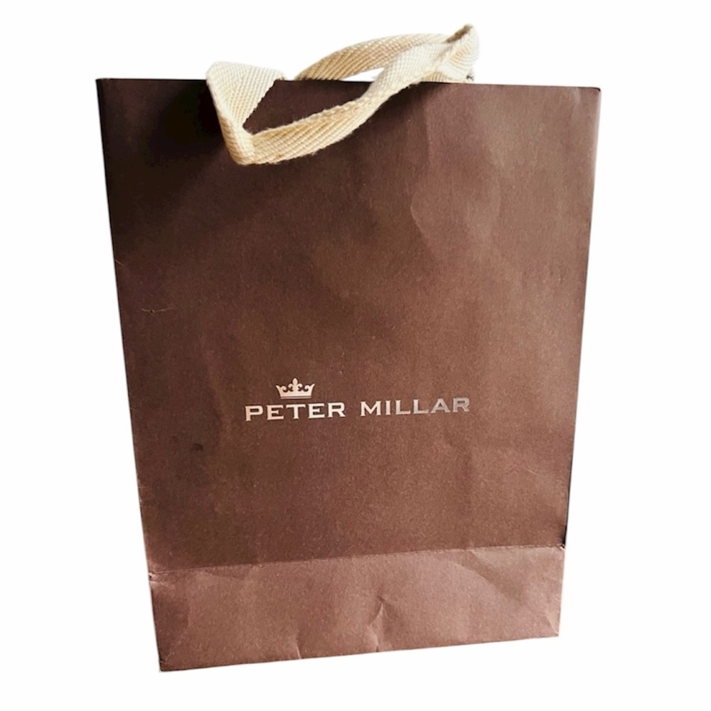 Peter Millar Chocolate Brown paper Bag